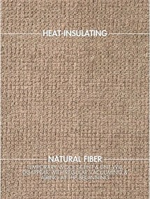 Бежов ръчно изработен вълнен кръгъл килим ø 200 cm Greenwich – Ted Baker