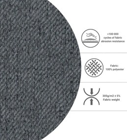 Боксспринг легло в сиво-естествен цвят с място за съхранение 140x200 cm Faro – Maison de Rêve