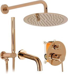 ДУШ СИСТЕМА за вграждане Rea Lungo Copper + BOX