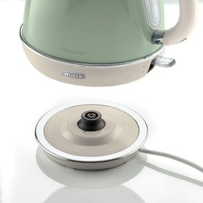 Електрическа кана VINTAGE 2869/04, 2000W, 1.7 л, Подвижен филтър, Прозорец за водата, 360C безжична основа, Зелен