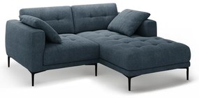 Тъмносин ъглов диван (десен ъгъл) Bemy – Micadoni