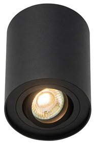 Интелигентен таванен прожектор черен регулируем с WiFi GU10 - Rondoo up