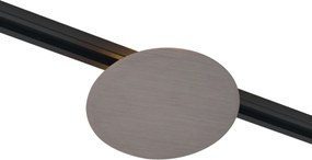 Модерна таванна лампа от ковано желязо за релсова осветителна система 1-фазна 2-лампи - Iconic Pulley