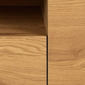 Маса за телевизор от дъбов декор в естествен цвят 140x45x40 cm Seaford – Actona