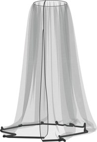 Мрежа против комари за чадър 220 mesh черен Φ300x230 см