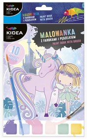 Kidea - Kнижка за оцветяване с бои Фея 91942