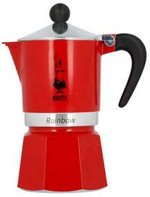 Италианска Кафеварка Bialetti Rainbow 6 чаши за чай Червен Метал Алуминий 240 ml 300 ml