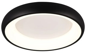 Черно LED затъмняващо се осветително тяло за таван Cardona – Trio