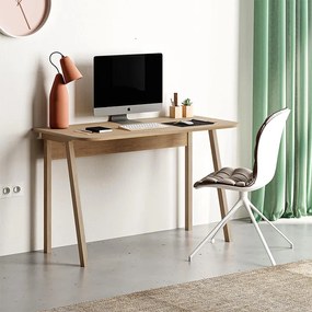 Офис бюро Luton TopMebel от меламин в цвят дъб 120x60x75cm