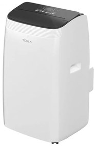Мобилен климатик Tesla TTMYW-09CHW, 9000 BTU, 25 м2, 390 м3/ч, Wi-Fi, Drain Free, R290, LED дисплей, Обезвлажняване, Нощен режим, Бял