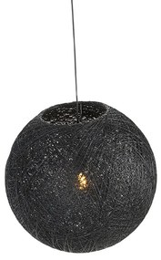 Ръстичен висящ аплик черен 60 см - Corda