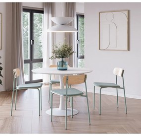 Зелени/естествени трапезни столове в комплект 2 бр. Adriana – Marckeric