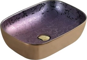 Mexen Rita надплотова мивка 45 x 32 см, лилава - 21084557