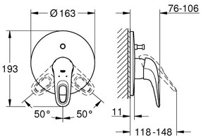 Exterior parts of bathroom faucet Grohe Eurostyle New Cosmopolitan