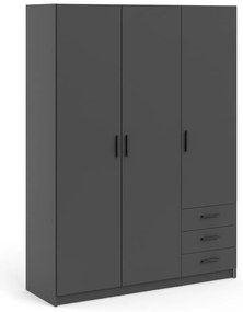 Тъмносив гардероб 147x200 cm Sprint – Tvilum