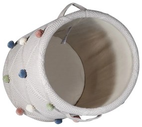 Светлокафява текстилна детска кошница за играчки ø 30x35 cm Taupe – Kindsgut