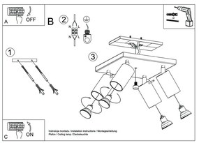 Бяла светлина за таван Etna - Sollux