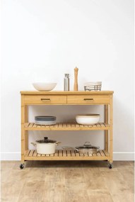 Кухненска количка 5five Linha, Бамбук, 4 нива, Kitchen Island