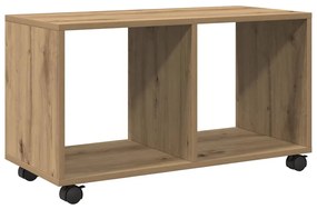 853145 vidaXL Подвижен шкаф, дъб артизан, 72x33x42,5 см, инженерно дърво