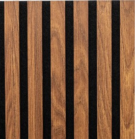 Декоративен aкустичен стенен панел Colva, 240x60 cm, MDF - Светло дърво