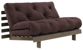 Тъмнокафяв разтегателен диван 140 cm Roots - Karup Design