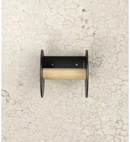 Черен стенен държач за тоалетна хартия Bull – LIND DNA