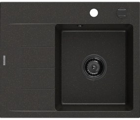 Mexen Ben гранитна мивка с 1 отделение с отцедище, дясна 600 x 500 мм,