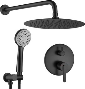 Душ система за вграждане Rea Ontario Black + BOX