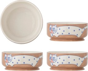 Светлокафяви глинени купички в комплект 4 бр. Missy – Bloomingville