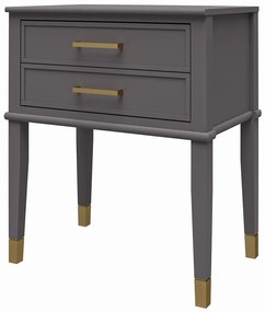 Тъмносиво нощно шкафче Westerleigh – CosmoLiving by Cosmopolitan