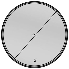 Огледало Calia L LED-Диаметър: 60см