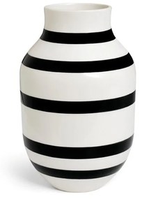 Ваза от черно-бял фаянс, височина 30,5 cm Omaggio - Kähler Design