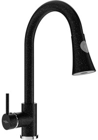 Mexen Elia кухненски смесител, черен на петна - 670101-76