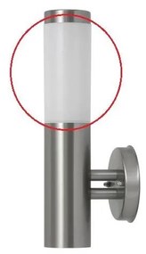 Rabalux - Резервно стъкло INOX TORCH E27 бяло