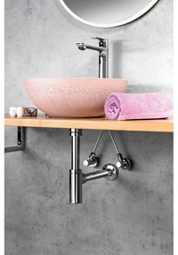 Стояща батерия за мивка в лъскаво-сребрист цвят Pax – Sapho