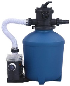 92247 vidaXL Пясъчна филтърна помпа с таймер, 530 W, 10980 л/ч