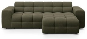 Зелен ъглов диван (десен ъгъл) Kendal – Micadoni