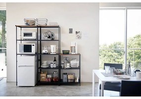 Матово черно стоманен стелаж 60x90x46,5 cm Tower – YAMAZAKI