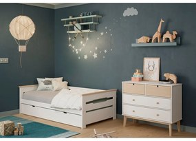 Бял нисък скрин за деца 100x81 cm Estefania - Marckeric
