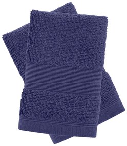 Тъмносини памучни кърпи в комплект от 2 бр. от тери 30x30 cm Anti-Bacterial – Catherine Lansfield