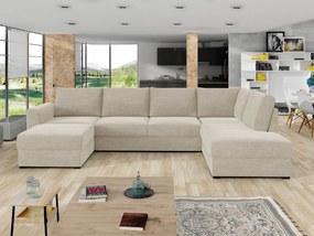 Ъглов диван Wilma-Екрю-десен