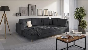 Тъмносива табуретка за крака Ariella - Ropez