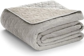 Сиво-бежово капитонирано покривало за легло 170x210 cm Laila – Restilo