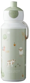 Светлозелена детска бутилка 400 ml Little farm – Mepal