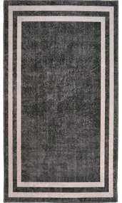 Сив и кремав миещ се килим 200x80 cm - Vitaus