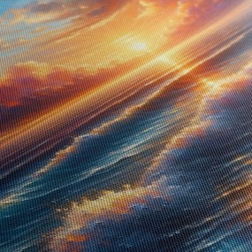 Картина на платно – Морски вълни и слънце
