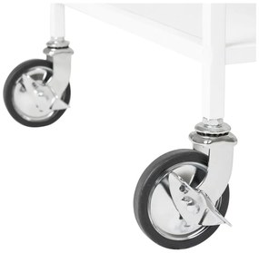 Метална маса за сервиране на колелца 40x68 cm Vita – House Nordic