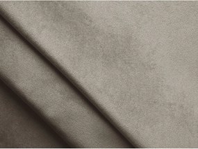 Кафяво-сиво двойно легло 140x200 cm тапицирано с място за съхранение с включена подматрачна рамка Lemi – Makamii