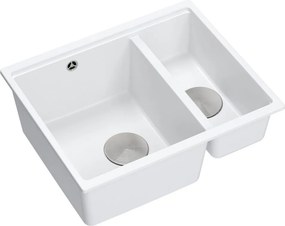 гранитна мивка Logan 150 White