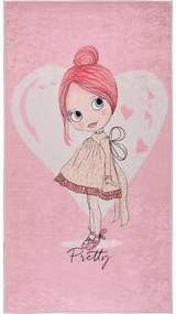 Розов детски килим подходящ за пране 80x120 cm Pretty Girl – Vitaus
